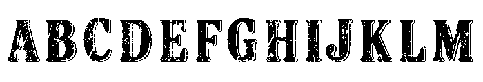 Blacked Shadow Grunge Regular Font UPPERCASE