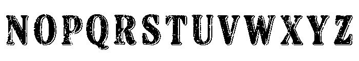 Blacked Shadow Grunge Regular Font UPPERCASE