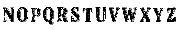Blacked Shadow Grunge Regular Font LOWERCASE