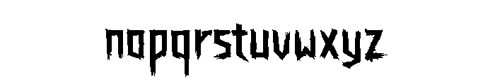 Blacked Soubery Font LOWERCASE