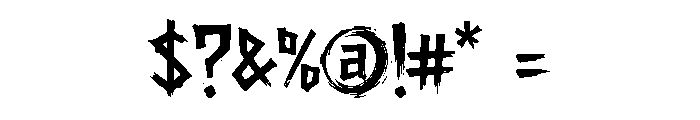 BlackedSoubery Font OTHER CHARS