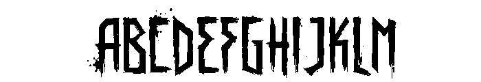 BlackedSoubery Font UPPERCASE