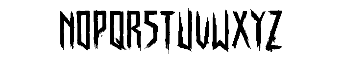 BlackedSoubery Font UPPERCASE