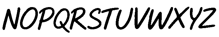 BlackedyCafiaden Font UPPERCASE