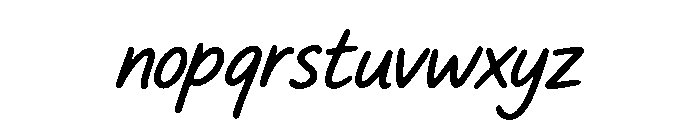 BlackedyCafiaden Font LOWERCASE