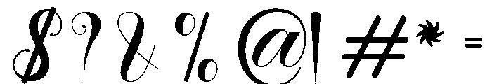 Blacker-Regular Font OTHER CHARS