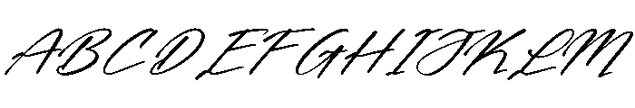 Blackers Luminous Italic Font UPPERCASE