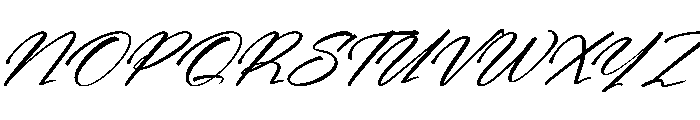 Blackers Luminous Italic Font UPPERCASE