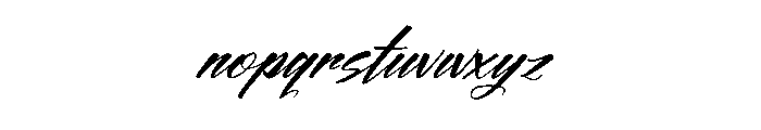 Blackers Luminous Italic Font LOWERCASE