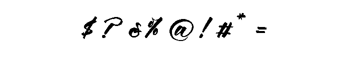 Blackers Luminous Font OTHER CHARS