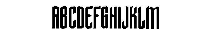 Blackfang Display Font UPPERCASE