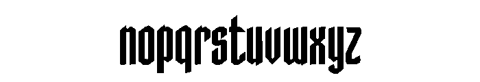 Blackfang Display Font LOWERCASE