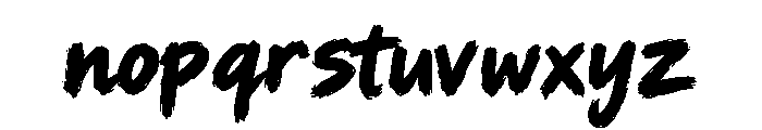 Blackfully Font LOWERCASE