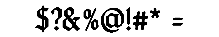 Blackhelm Font OTHER CHARS
