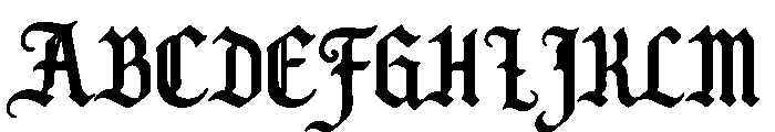 Blackhelm Font UPPERCASE