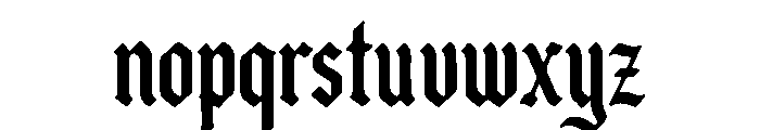 Blackhelm Font LOWERCASE