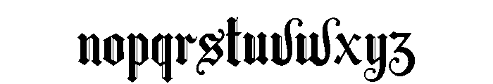 Blackhole Font LOWERCASE