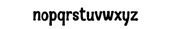 Blackletter Hybrid Font LOWERCASE
