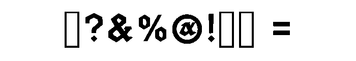 Blackletter Regular Font OTHER CHARS