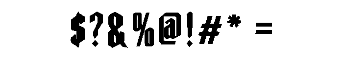 Blackmerts Font OTHER CHARS