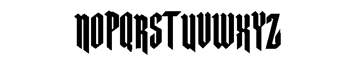 Blackmerts Font UPPERCASE