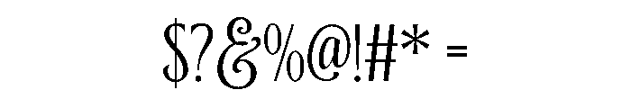 Blacknose-Regular Font OTHER CHARS