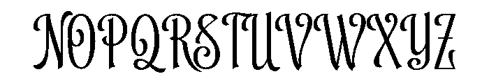 Blacknose-Regular Font UPPERCASE