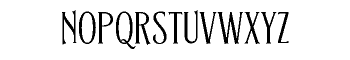 Blacknose-Regular Font LOWERCASE