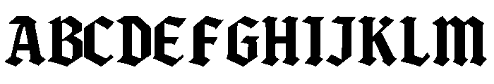 Blackrend Font UPPERCASE