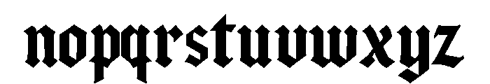 Blackrend Font LOWERCASE
