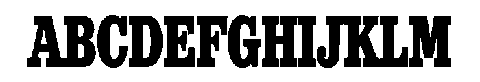 Blackridge Font UPPERCASE