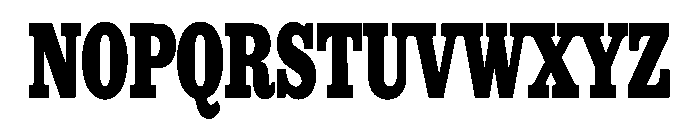 Blackridge Font UPPERCASE
