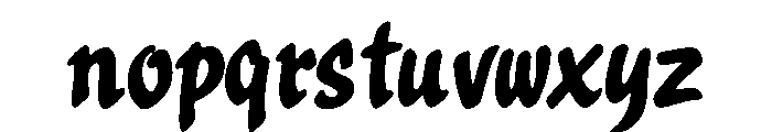 Blackrune Family Font LOWERCASE