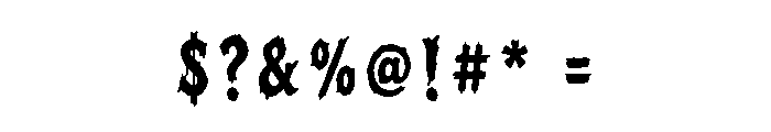 Blackrune Font OTHER CHARS