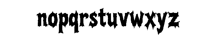 Blackrune Font LOWERCASE