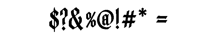 Blacksilver Font OTHER CHARS