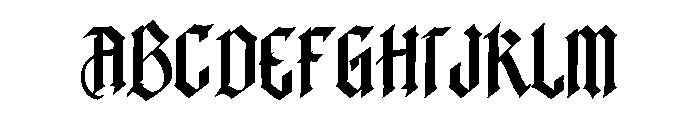 Blacksilver Font UPPERCASE