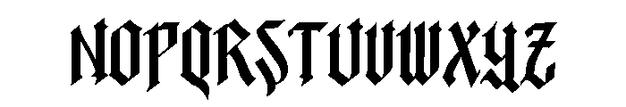 Blacksilver Font UPPERCASE