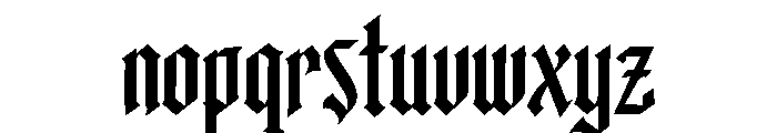 Blacksilver Font LOWERCASE