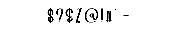 Blacksoul Font OTHER CHARS
