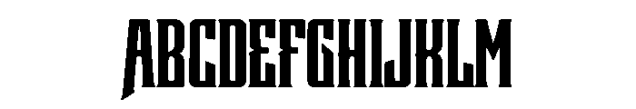 Blackspire Font UPPERCASE