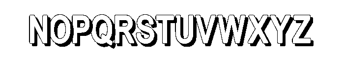 BlackstoneSansShadow Font LOWERCASE