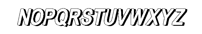 BlackstoneSansSlant Font LOWERCASE