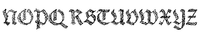 Blackthorn Edinburgh Font UPPERCASE