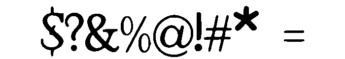 Blackthorn_Gothic Font OTHER CHARS
