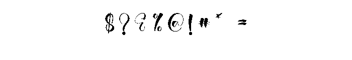 Blacktime1 Font OTHER CHARS