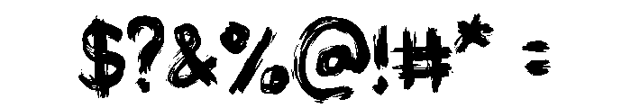 Blacktop Font OTHER CHARS