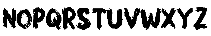 Blacktop Font LOWERCASE