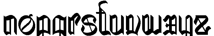 Blackveil Font LOWERCASE