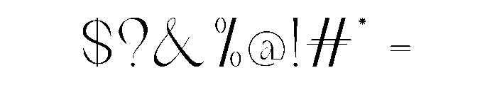 Blackwalker Font OTHER CHARS